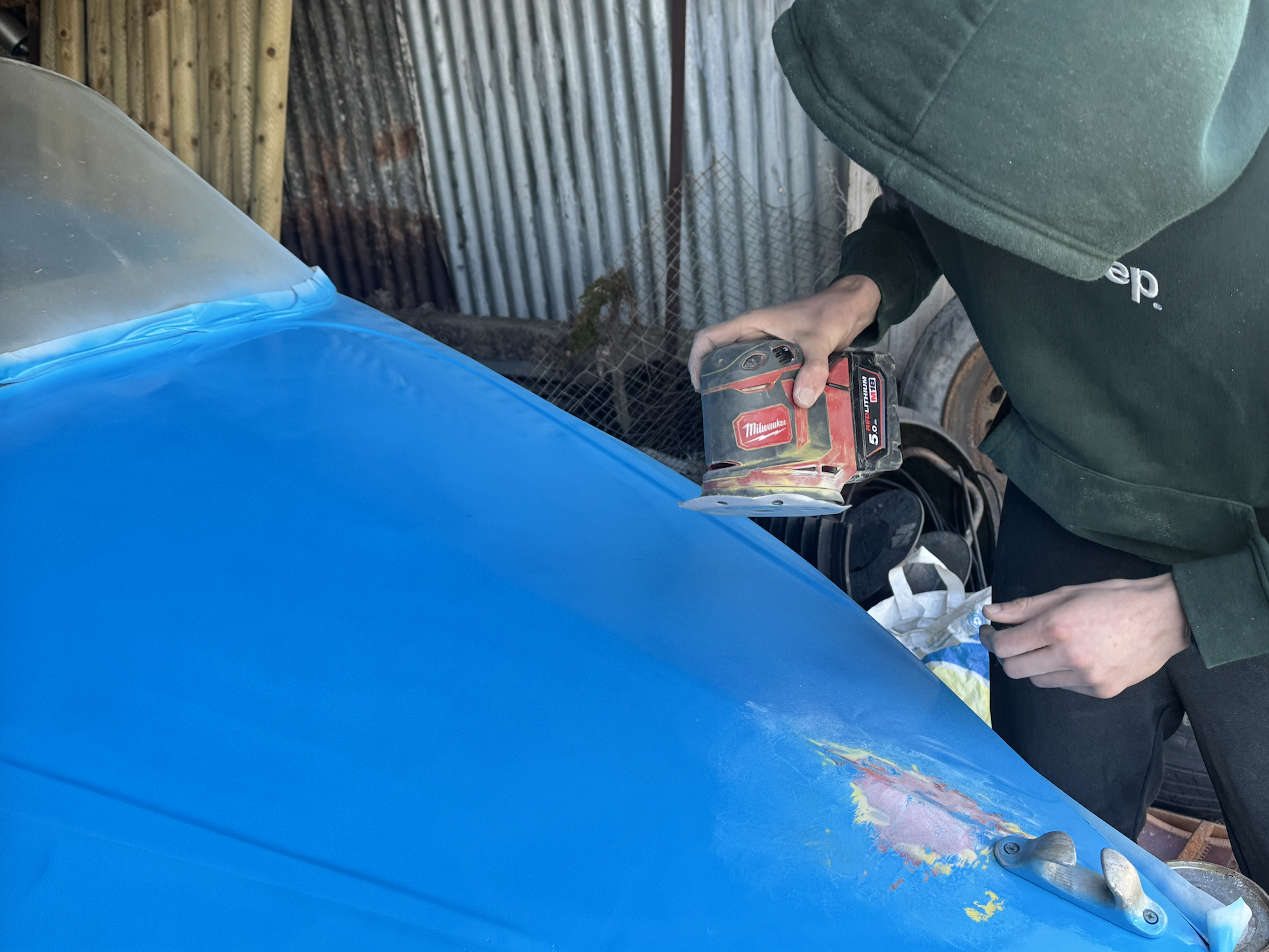 2026 Speedboat Summer Workshop Project in the workshop at Hexham