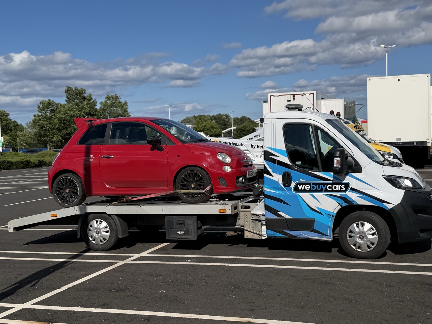 2015 Abarth 595 collected in Wark