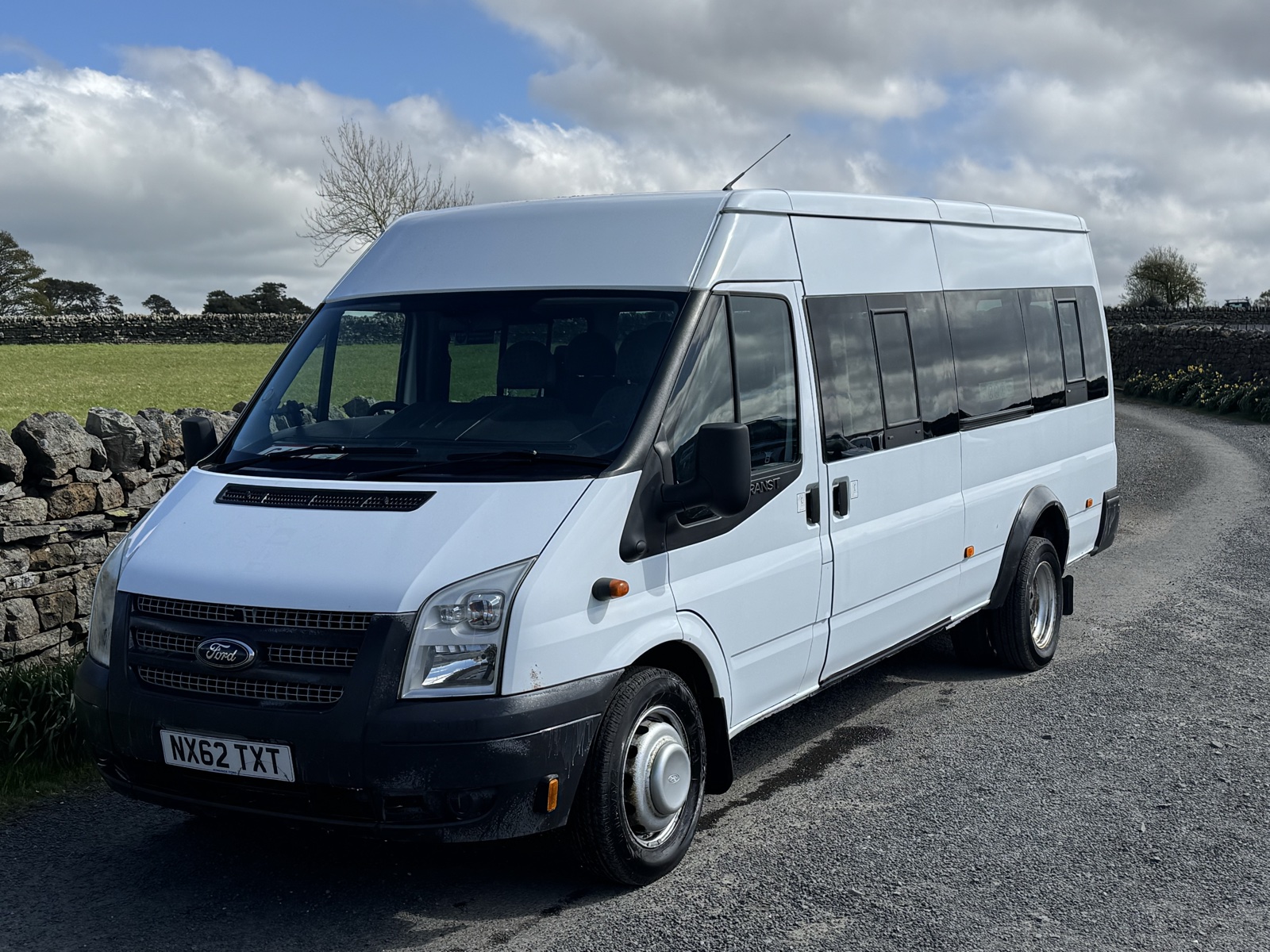 2012 Ford Transit in the workshop at Hexham