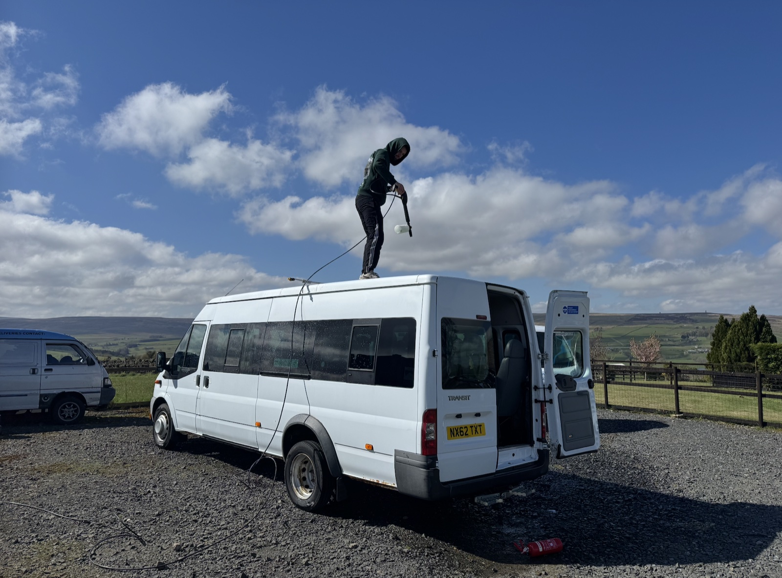 2012 Ford Transit in the workshop at Hexham