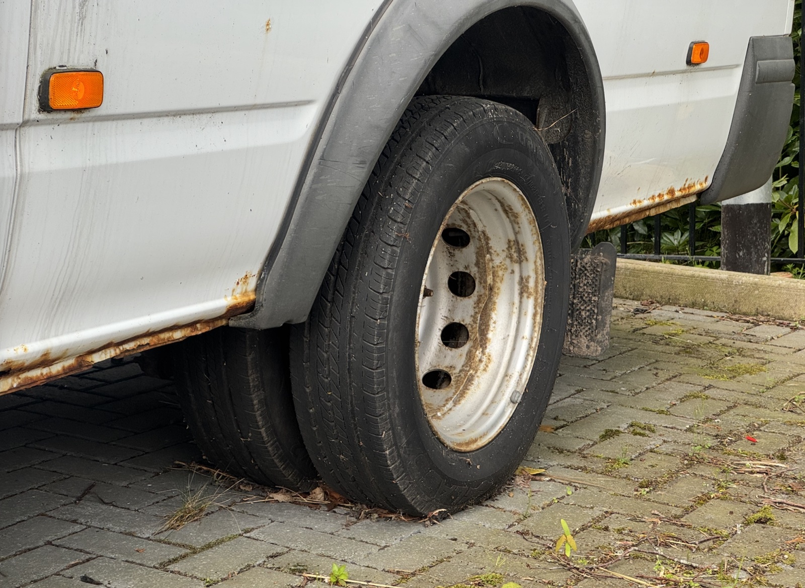 2012 Ford Transit in the workshop at Hexham