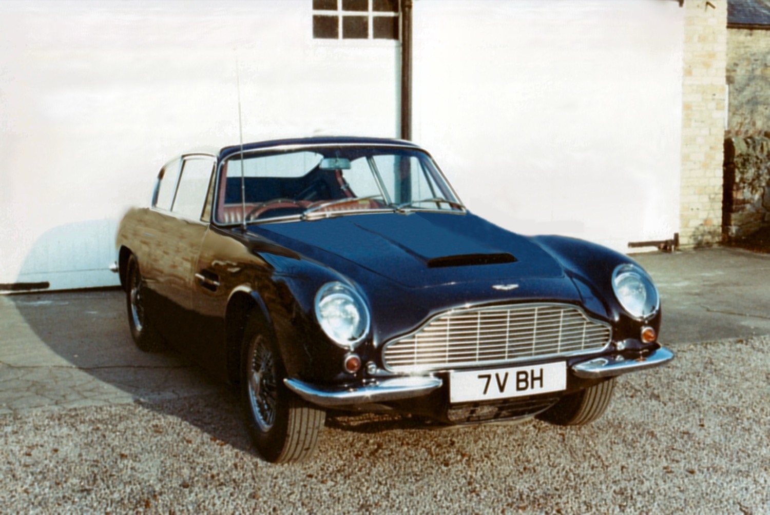 An Aston Martin DB6 on the Allendale Motor Company forecourt